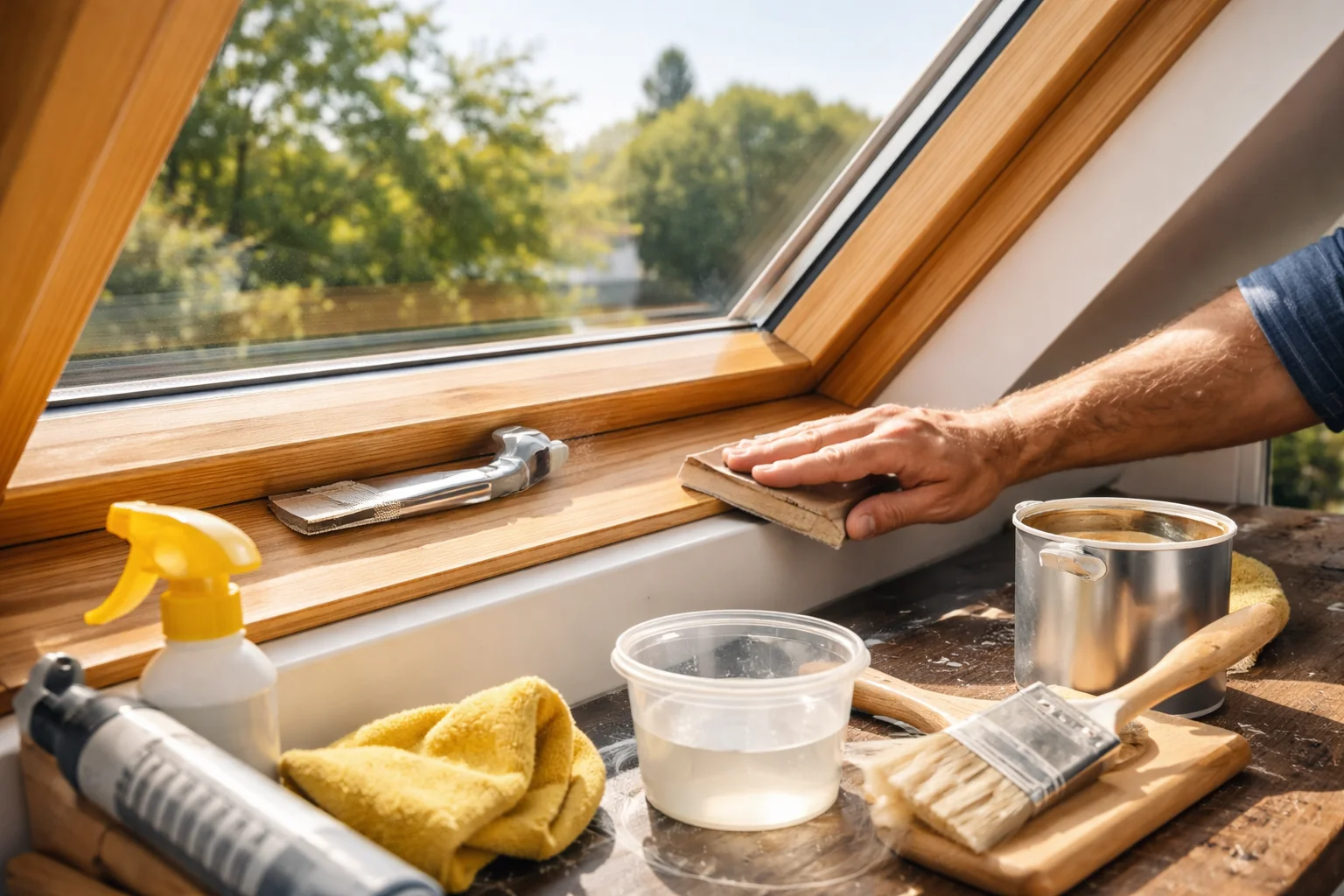 Trævinduer og ovenlys: vedligeholdelse der faktisk virker